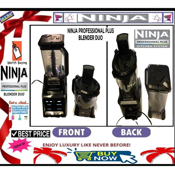 🛑 NINJA ➕🆒 BLENDER FOOD PROCESSOR Duo Nutri Combo Set Compact 🟢💸BUY NOW‼️🟢 - Picture 1 of 16